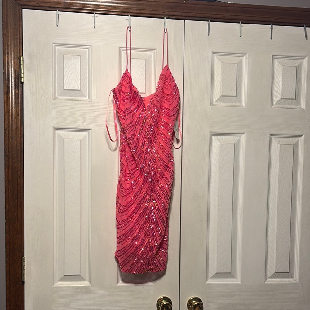 Pink Sequin Dress